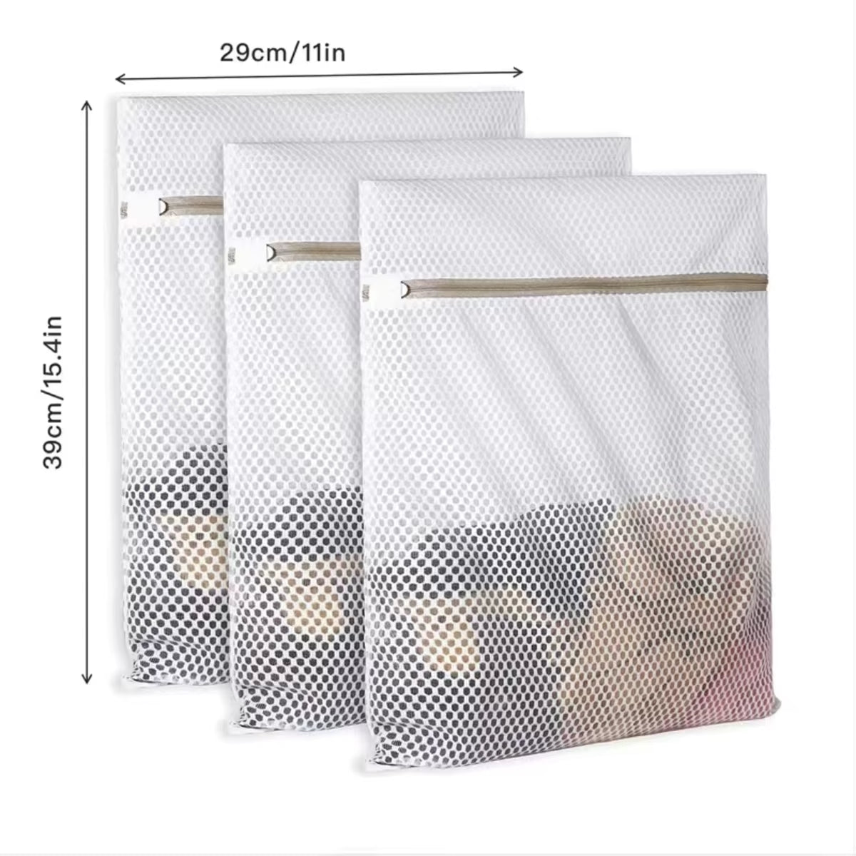 Honeycomb Mesh Laundry Bags for Delicates,Net Fabric Durable and Reusable Delicate Wash Bag,Travel Organization Bag for Lingerie
