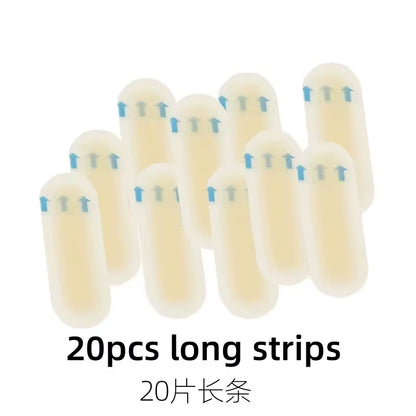 20Pcs Blister Plasters Invisible Hydrocolloid Gel Blister Bandages Blister Cushion Pad for Heel Foot Toe and Guard Skin