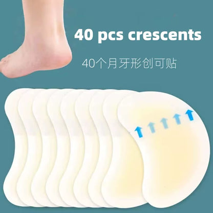 20Pcs Blister Plasters Invisible Hydrocolloid Gel Blister Bandages Blister Cushion Pad for Heel Foot Toe and Guard Skin