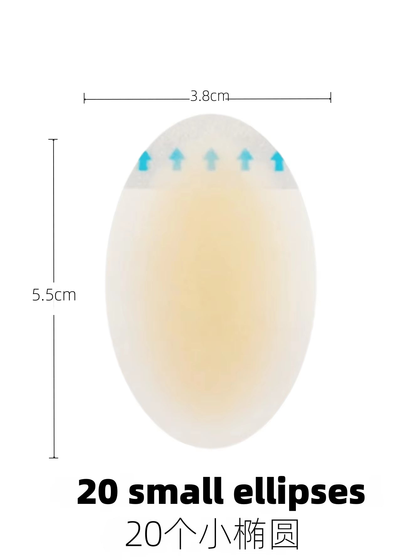 20Pcs Blister Plasters Invisible Hydrocolloid Gel Blister Bandages Blister Cushion Pad for Heel Foot Toe and Guard Skin